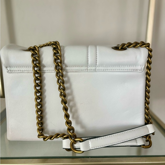 Kurt Geiger London Kensington White Union Jack Leather Crossbody Bag (Large) - Picture 4 of 10